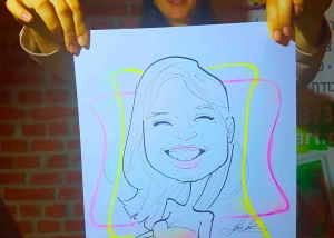 קריקטוריסטית כאטרקצייה מדליקה לאירוע החתונה, מתנות ומזכרות יפות ולא יקרות לכל האורחים - מאת בתאל הקריקטוריסטית