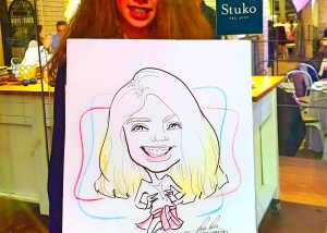 אטרקציית קריקטורה מיוחדת לאירוע בר ובת מצווה