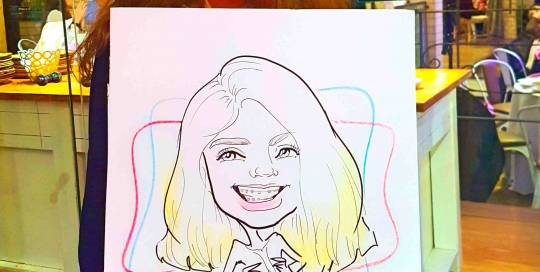 אטרקציית קריקטורה מיוחדת לאירוע בר ובת מצווה