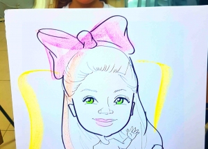 אטרקציית קריקטורה כאטרקציה והפעלה מצחיקה ומיוחדת לאירועים משפחתיים