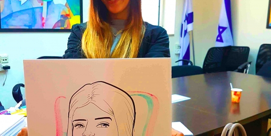 ציורי קריקטורות לעובדי חברות מאת בתאל הקריקטוריסטית