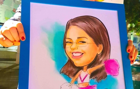 אטרקציית קריקטורות מושקעת באירועים מיוחדים ומתנות ומזכרות יוקרתיותת