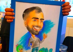 ציורי קריקטורות כמתנה ומזכרת לחגים לעובדי חברת בזק בינלאומי, ובנוסף גם אטרקציית קריקטורות מעניינת באירועי החגים