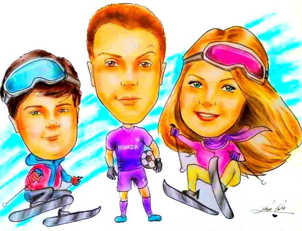 מתנת ציור קריקטורה מתוק לילדים כהפתעה מיוחדת ליום ההולדת