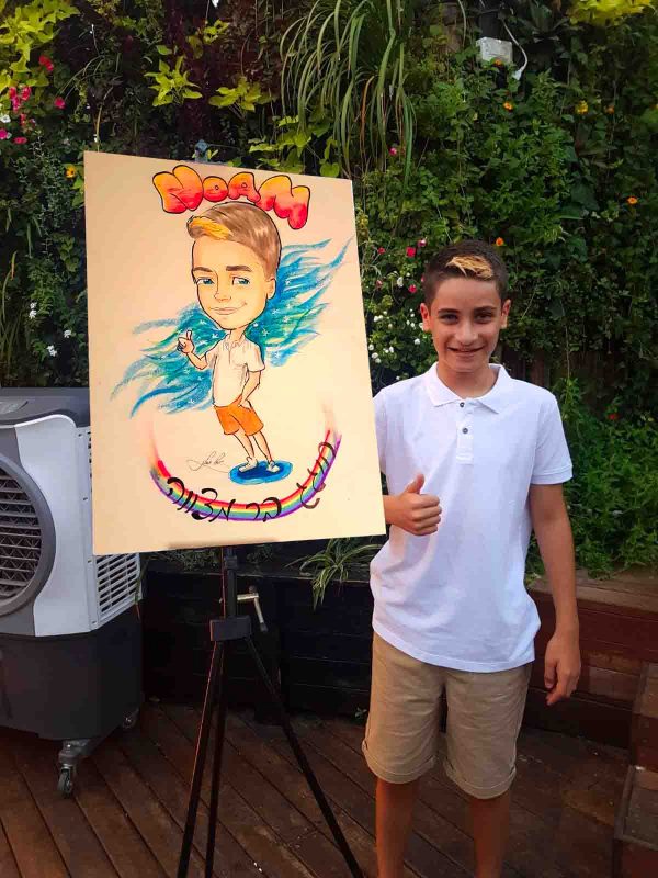 מתנות ומזכרות לאורחים באטרקציית הקריקטוריסטים